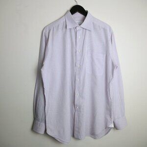 Ermenegildo Zegna Pin Stripe Shirt | Vintage Luxury High End Designer Size 43/17